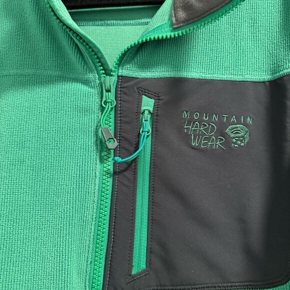 Mountain Hard Wear Men’s Sweater with Zipper — Green | Size Medium - Picture 2 of 4